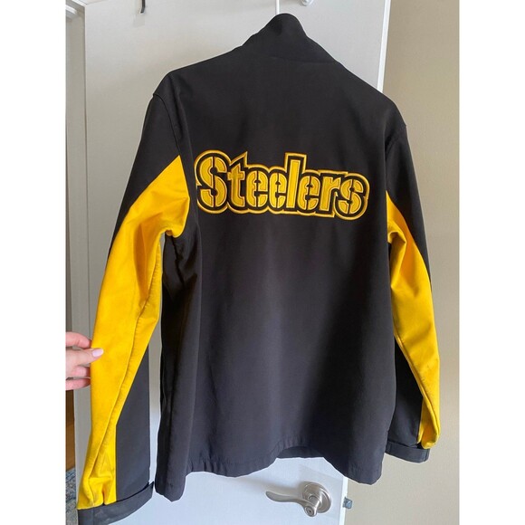 NFL Pittsburgh Steelers Football Jacket Men's Sports Coat Size Medium - Picture 2 of 12